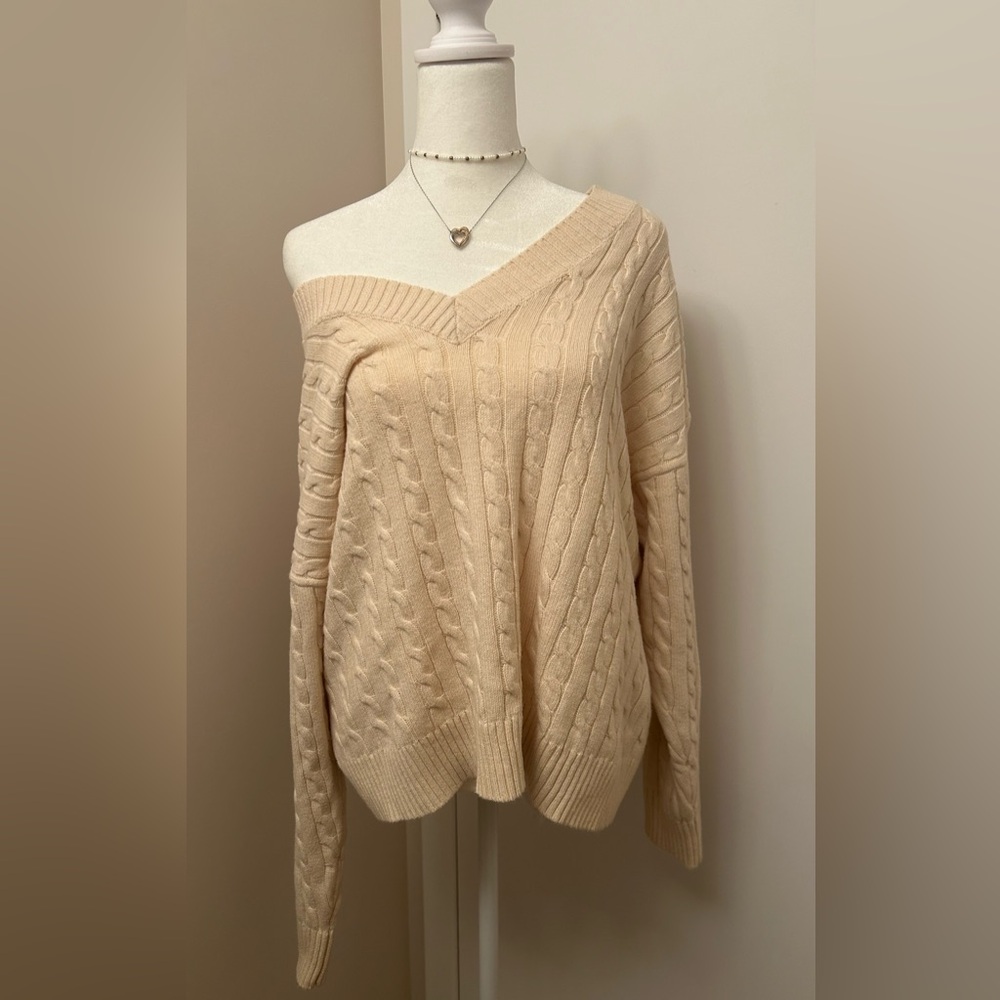 Oversized Cable Knit Sweater